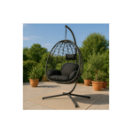 Fauteuil suspendu effet rotin noir CUZCO