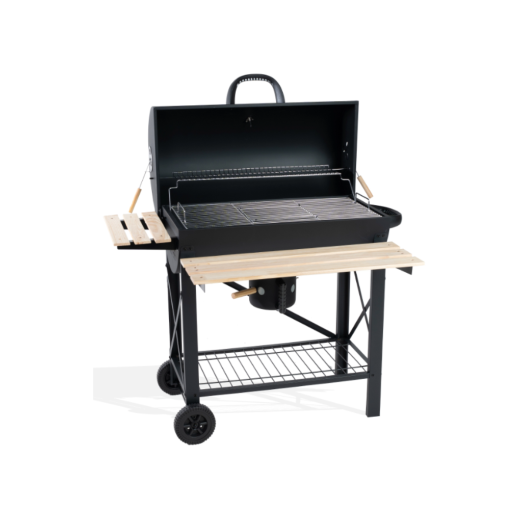 Barbecue Charbon de Bois XXL avec Couvercle