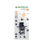 Barbecue au gaz - 114 x 55 x 114 cm - NATERIAL Alton, 3 brûleurs, noir