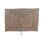 Parasol déporté rectangulaire multi-toile "Melhia" lin 4 x 3m en aluminium acier et oléfine - Hespéride