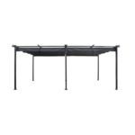 Pergola en métal avec toit rétractable - 3 x 6 m - Anthracite