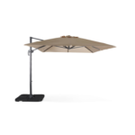 Parasol déporté rectangulaire beige 3x4m + dalles à lester 50x50cm WIMEREUX + DALLES 50X50CM