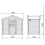 Chalet de Jardin en Bois Traité – 4.2 m2 – Qualité Premium- Neuf