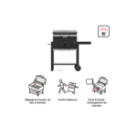 Barbecue charbon Centaurus Beta II 90x70cm NATERIAL