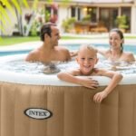 Spa Gonflable - INTEX - Sahara 4 places + Couverture Thermique - DESTOCKAGE