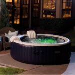 Spa Gonflable - INTEX - Blue Navy 4 places + Couverture Thermique - DESTOCKAGE