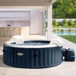 Spa Gonflable - INTEX - Blue Navy 6 places + Couverture Thermique - DESTOCKAGE