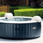Spa Gonflable - INTEX - Blue Navy 6 places + Couverture Thermique - DESTOCKAGE