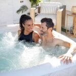 Spa Gonflable - INTEX - Chevron 4 places + Couverture Thermique - DESTOCKAGE