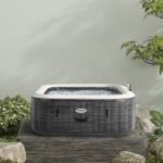 Spa Gonflable - INTEX - Ardoise 4 places + Couverture Thermique
