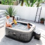 Spa Gonflable - INTEX - Ardoise 6 places + Couverture Thermique - DESTOCKAGE