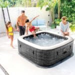 Spa Gonflable - INTEX - Ardoise 6 places + Couverture Thermique - DESTOCKAGE