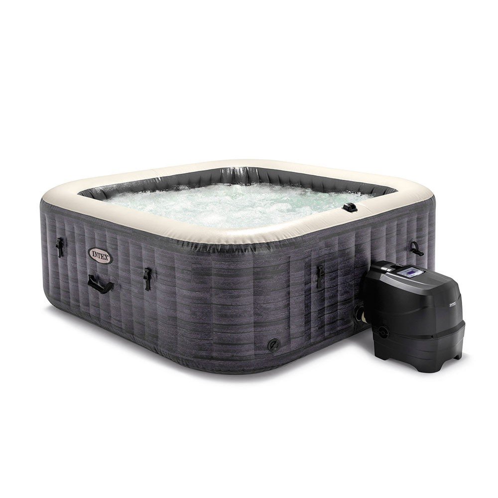 Spa Gonflable - INTEX - Ardoise 6 places + Couverture Thermique - DESTOCKAGE