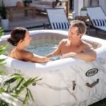 Spa Gonflable - INTEX - Calacatta 4 places + Couverture Thermique