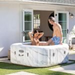Spa Gonflable - INTEX - Calacatta 4 places + Couverture Thermique