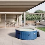 Spa Gonflable - INTEX - Blue One 2-4 places + Couverture Thermique