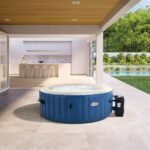 Spa Gonflable - INTEX - Blue One 2-4 places + Couverture Thermique