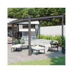 Salon de jardin gris Odyssea NATERIAL, 7 personnes