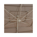 Parasol déporté rectangulaire multi-toile "Melhia" lin 4 x 3m en aluminium acier et oléfine - Hespéride
