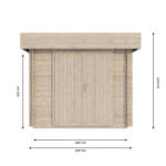 Abri Jardin Bois ROVETO - 4.7 m2 – Finition Premium – Neuf