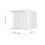 Abri de jardin Neris – 237 x 297 cm