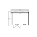 Abri de jardin SANTA FE 10m2 – 28mm