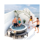 Spa Gonflable - INTEX - Baltik 6 places + Couverture Thermique