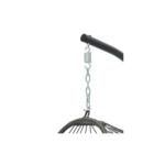 Fauteuil de jardin suspendu en forme d'œuf en acier coloris gris anthracite
