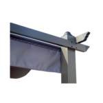 Pergola en aluminium avec toit rétractable - 3 x 4 m - Gris anthracite