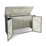 Abri jardin métal – 2.2 m2 – Porte à verrouillage