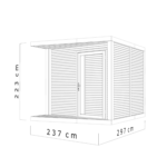 Abri de Jardin Moderne – 7.1 m2 – Finition Haut de Gamme- Neuf