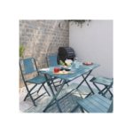 Barbecue au gaz - 114 x 55 x 114 cm - NATERIAL Alton, 3 brûleurs, noir