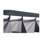 Pergola en aluminium avec toit rétractable - 3 x 4 m - Gris anthracite