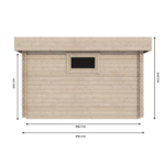 Abri Jardin Bois ROVETO - 4.7 m2 – Finition Premium – Neuf