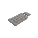 Fauteuil de jardin suspendu en forme d'œuf en acier coloris gris anthracite