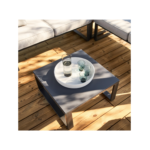 Salon de jardin gris Odyssea NATERIAL, 7 personnes
