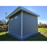 Abri de jardin composite SINTRA – 9 m2 gris clair – Neuf