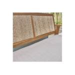 Salon de jardin bois et cannage vertical BOHEMIA 4 places