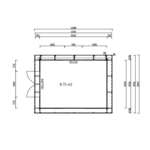 Abri Jardin Bois ROVETO - 4.7 m2 – Finition Premium – Neuf