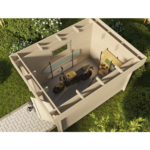 Abri Jardin Bois ROVETO - 4.7 m2 – Finition Premium – Neuf