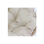Fauteuil à bascule suspendu de jardin rond avec coussin