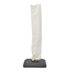 Parasol déporté NATERIAL Sonora II taupe rectangulaire, L.391 x l.282 cm