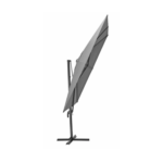 Parasol déporté NATERIAL Aura anthracite carré, L.286 x l.286 cm