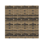 Tectake Salon bas de jardin LUCQUES 4 places - marron naturel/gris foncé