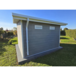 Abri de jardin composite SINTRA – 9 m2 gris clair – Neuf