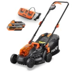 Tondeuse à gazon electrique à batterie 40V FUXTEC FX-E1RM20 - Set avec 2 batteries 2Ah et double chargeur 2,4A