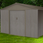 Abri de jardin métal aspect bois