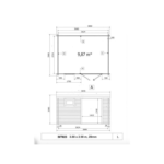 Abri de Jardin Bois moderne – 13 m2 – Qualité Supérieur – Neuf