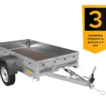 Remorque voiture GARDEN TRAILER 200 FD avec timon fixe